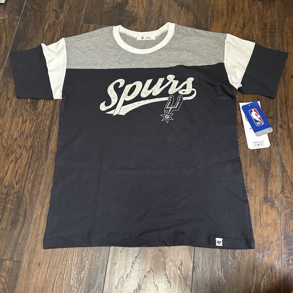 NWT San Antonio Spurs ‘47 Shirt Women’s Small Flint Black NBA - Picture 1 of 9